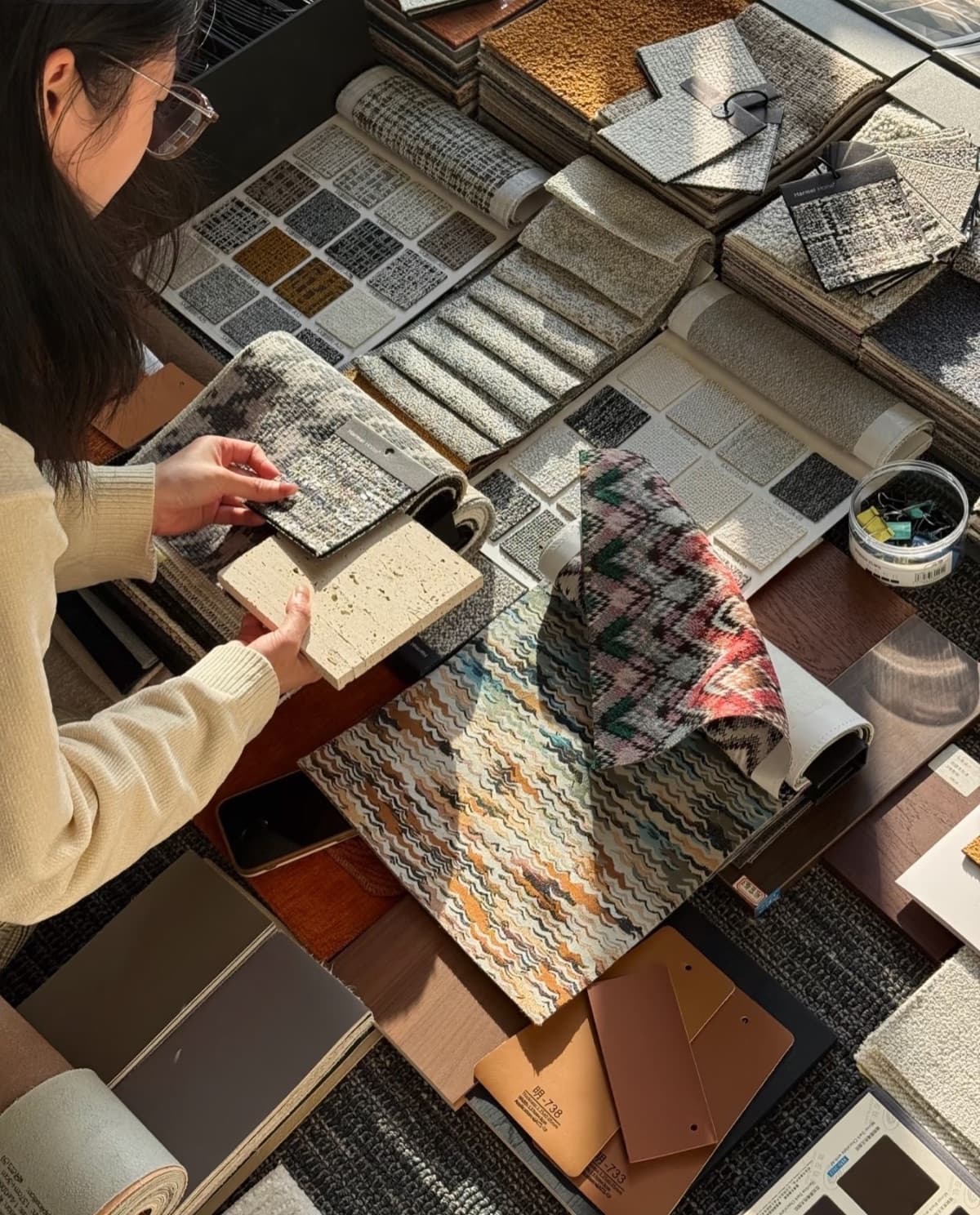 软装选品过程：材料初选